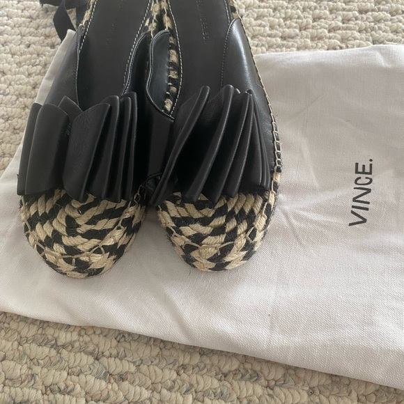 Siegerson Morrison leather bow platform slides - Picture 6 of 10